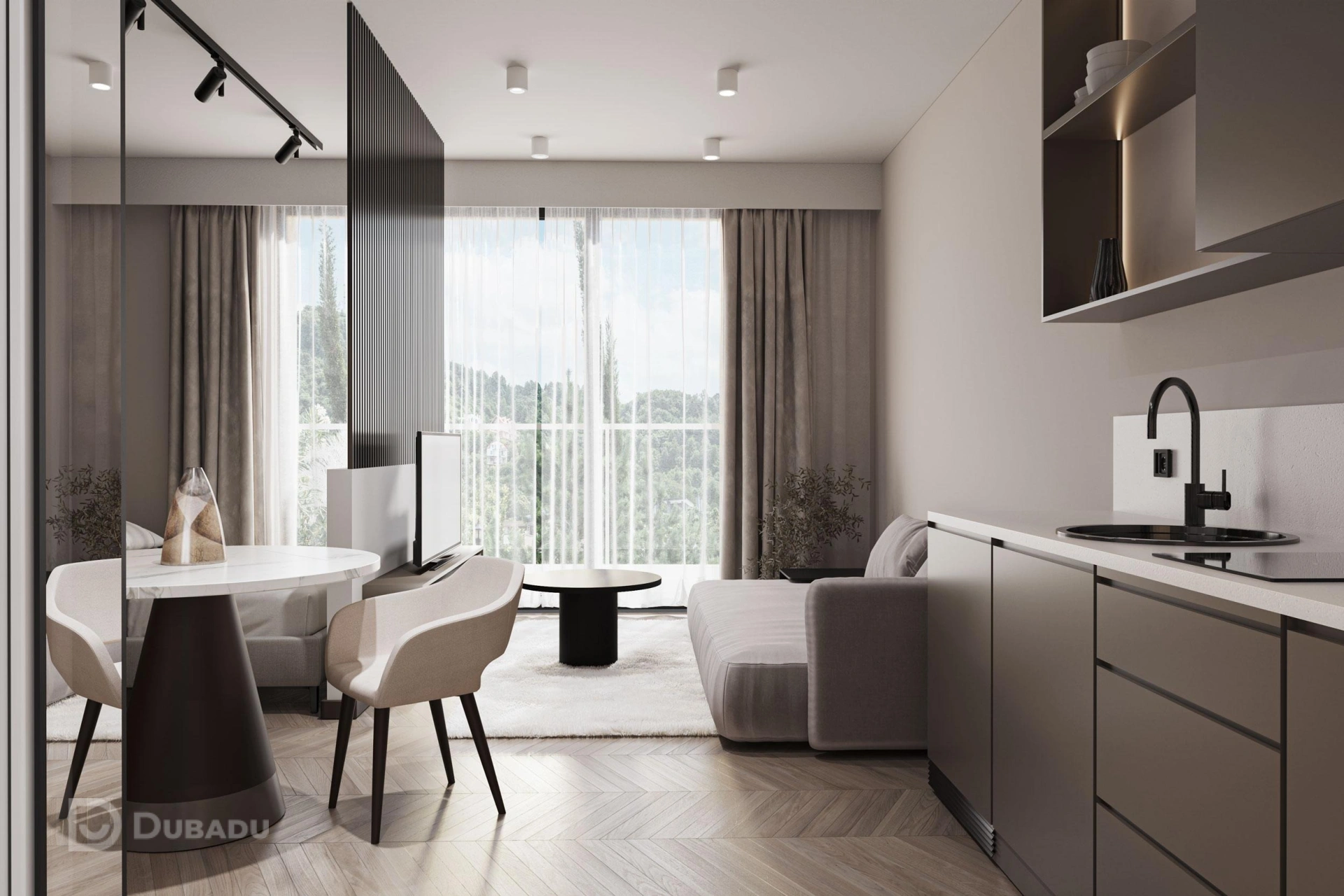 1-room apartment, 51,8 m²