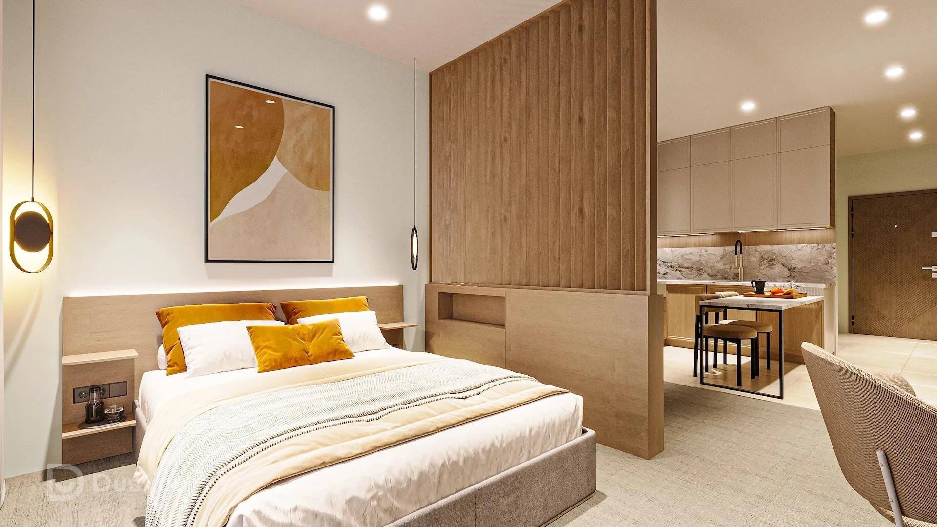 2 odalı daire, 48,3 m²